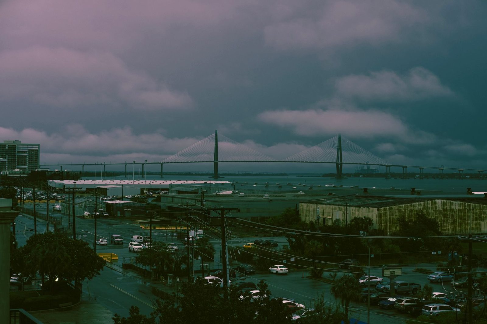 Talmadge Memorial Bridge over the Savannah River in Georgia